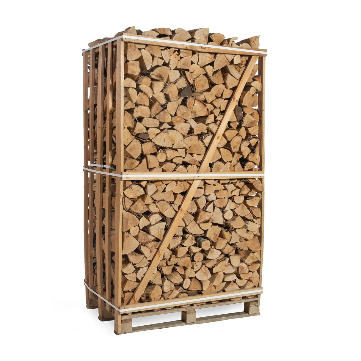 Hele pallet berken haardhout 25 cm