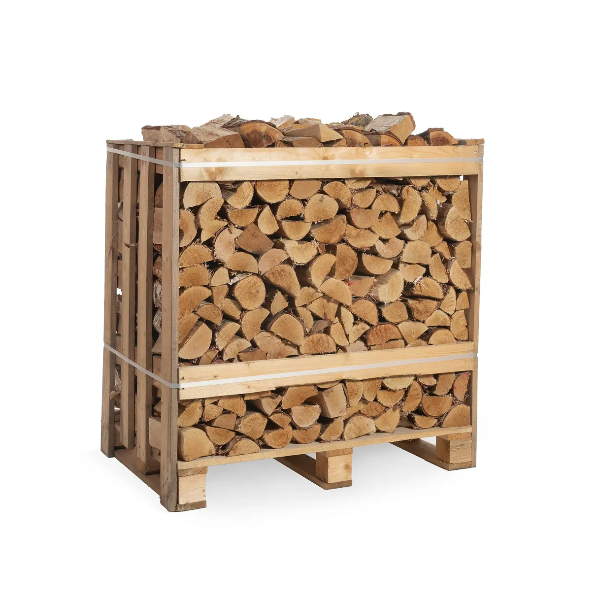 Halve pallet berken haardhout 25 cm