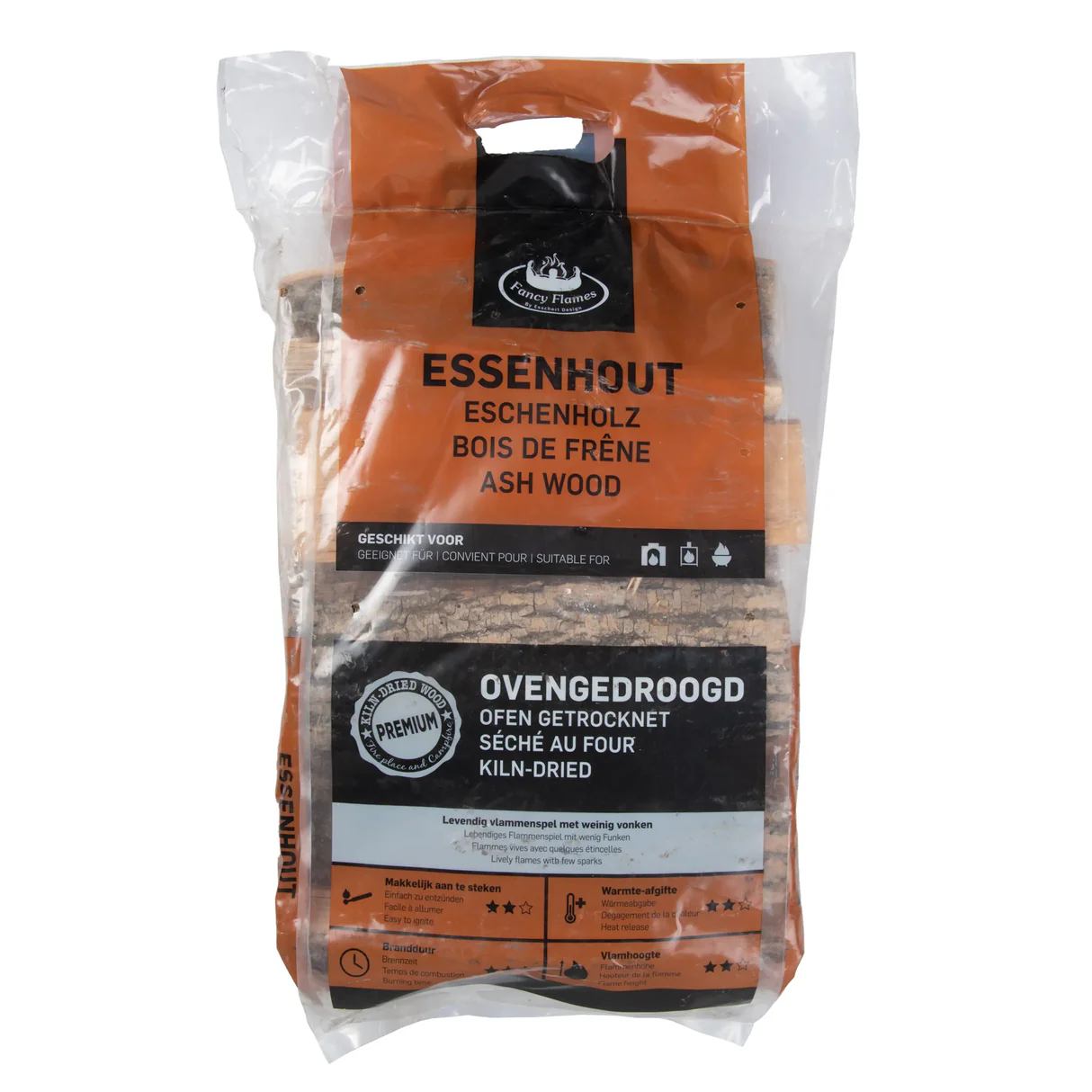 Essenhout – 72 plastic zakken
