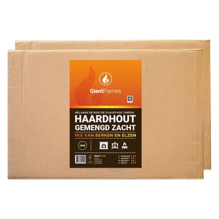 30 dozen Giant Flames haardhout gemengd zacht berken